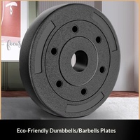 Disques de musculation universels de 5 kg avec grand trou central, plaques de poids durables pour la musculation à domicile