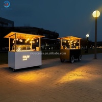 Remorque alimentaire portable personnalisable en usine, résistante à la rouille, multifonctionnelle pour hot-dogs, glaces et services de restauration rapide - Petite taille