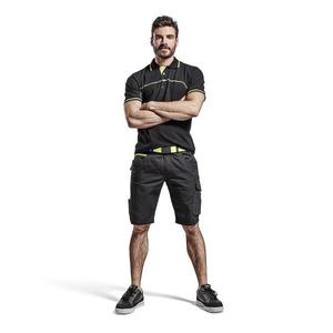 BLAKLADER - 149913309933C62 Service <b>shorts</b> Black/Yellow - EAN 7330509549728 WORK <b>TROUSERS</b> WORK <b>SHORTS</b> - Product Image 3