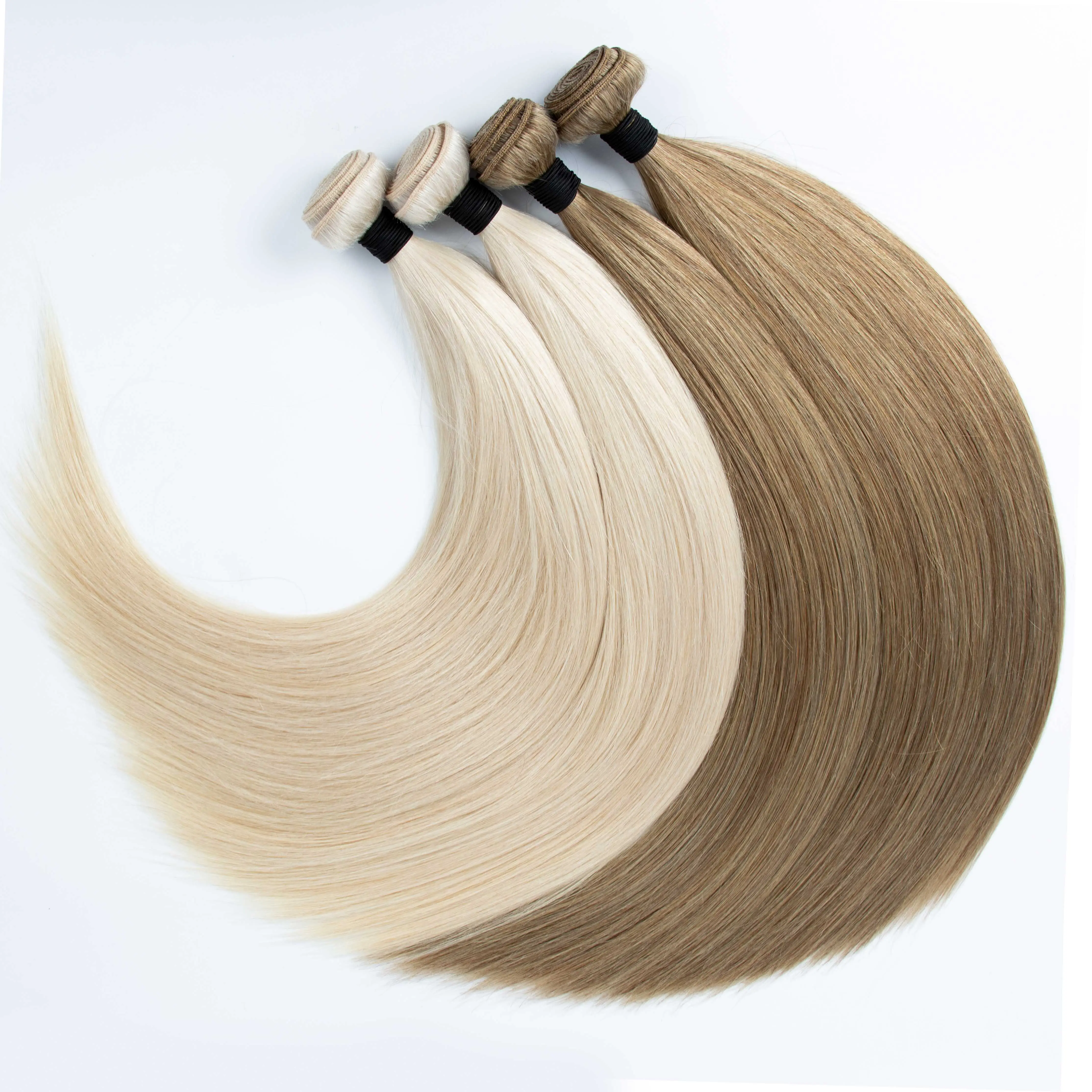 Extension de cheveux humains Offre Spéciale trame de cheveux faisceaux donneur unique os droit Double dessiné cheveux bruts