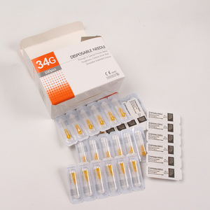 100 Pièces/Boîte Aiguilles de Tatouage Esthétiques Indolores 30G13MM 32G4MM 34G8MM 29G13MM Aiguilles Injecteur Stériles Ultra-Fines Outils pour Paupières - Product Image 6