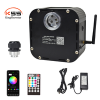 Éclairage intérieur 50W RGBW, effet musical scintillant, plafonnier ciel étoilé, câble à fibres optiques, télécommande RF 28 touches, éclairage de plafond étoilé