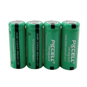 Penjualan Laris Baterai Isi Ulang Ni-mh 1.2V 2/3 Aaa 400MAh untuk Mouse Nirkabel