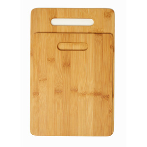 Factory direct wholesale of bamboo cutting board <b>set</b> (two pieces), double-sided, suitable for home use, suitable for cutting - Product Image 4