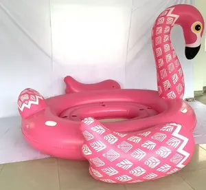 2023 Best quality inflate floating flamingo 280x295x185cm customized Large Flamingo Pool Floating adults water park inflate toy