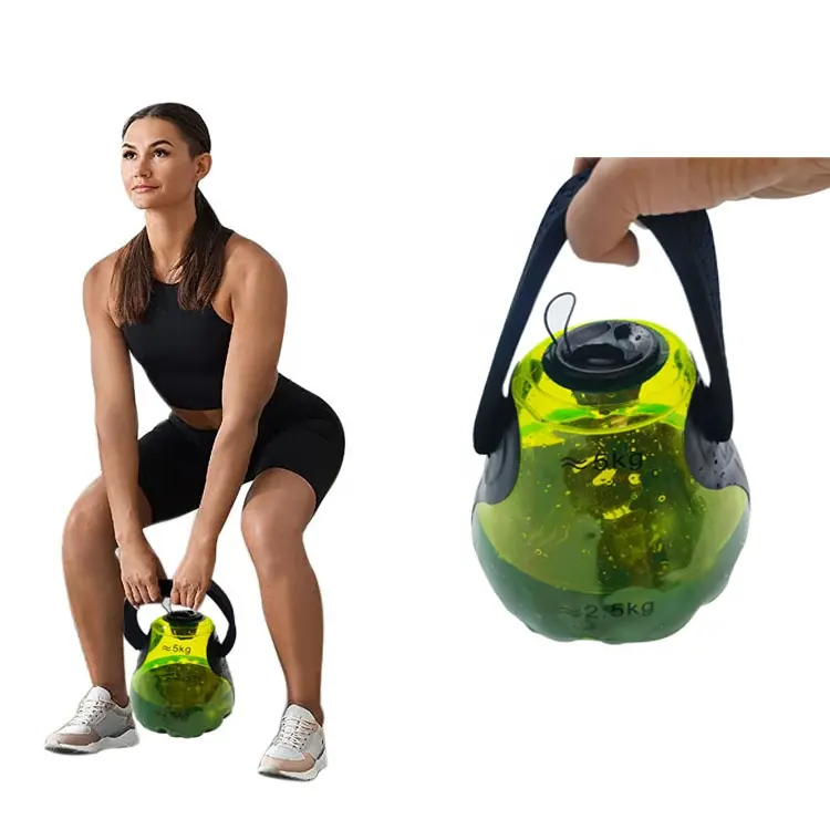 Borsa per pesi Fitness in Pvc ad acqua regolabile per sollevamento attrezzatura da palestra kettlebellg Power manubell per borsa elettrica trasparente Unisex