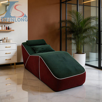 Fauteuil de Salon de Beauté Confortable avec Coussin Épais pour Extensions de Cils, Soins du Visage, Massage, Spa, Tatouage, Relaxation, Chaise Longue Inclinable pour Cils