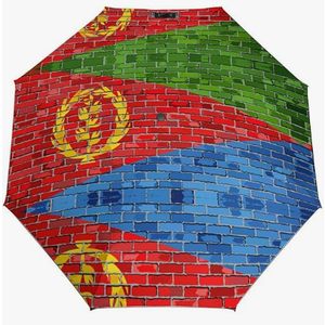 Parapluie portable à long manche de style éthiopien avec diverses impressions graphiques personnalisées, idéal pour la protection solaire et la protection contre la pluie en <span class=keywords><strong>voyage</strong></span> - Product Image 4