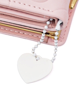 Versione coreana da <span class=keywords><strong>donna</strong></span> semplice borsa per carte per studenti in tinta unita <span class=keywords><strong>portafoglio</strong></span> corto in pelle sintetica per cambiare borsa fermasoldi - Product Image 4