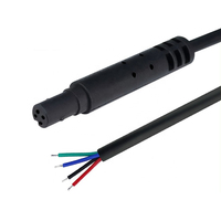 Auto kamera Video HD 4-polig Mini Din Stecker und Buchse Stecker 4-polig bis 4-adrig offenes Ende verzinnt Auto Rückansicht Verlängerung kabel