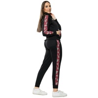 Ensemble de survêtement pour femme PIHA SPORTS, coupe ajustée, uni, 2 pièces, grande taille, 100% coton, ensemble de jogging sportif, sweat-shirt à manches longues