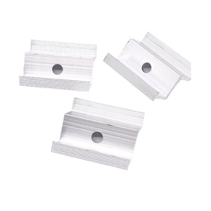 Pince de fixation solaire en aluminium, pince centrale, accessoire de support de montage solaire, traitement de surface par sablage - Product Image 2
