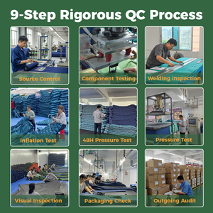 Queen Size <span class=keywords><strong>Air</strong></span> nệm hiện đại nhẹ giường khách bơm hơi với bơm đôi bơm tự bơm hơi tích hợp - Product Image 4