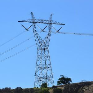 Tour de transmission d'énergie autoportante en acier haute tension, tour de 50 mètres en treillis d'acier, tour électrique à double circuit - Product Image 4
