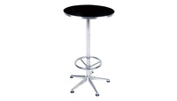 Table de bar de table de pub durable de haute qualité avec repose-pieds Table ronde en métal pour la maison d'appartement