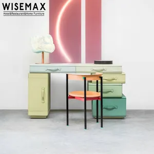 WISEMAX mobilya yatak odası soyunma odası için Modern ev mobilyası renkli ahşap deri soyunma tablo