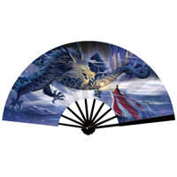 Ventilateurs pliants en bambou Shanhaijing, style ancien, tendance nationale, de la dynastie Han, pour la danse des étudiants - Vente directe d'usine DIY