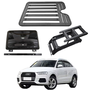 Porte-bagages <span class=keywords><strong>de</strong></span> <span class=keywords><strong>toit</strong></span> en aluminium <span class=keywords><strong>de</strong></span> qualité supérieure avec échelle latérale et boîte latérale pour <span class=keywords><strong>Audi</strong></span> <span class=keywords><strong>Q3</strong></span> 2013-2018 - Product Image 1