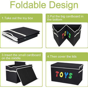 Oturma odası çamaşır sepeti karikatür depolama çocuk oyuncak organizatör ve eşya kutuları organizatör rafları - Product Image 4