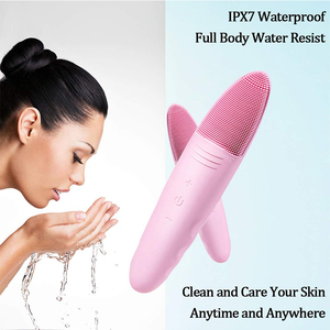 <span class=keywords><strong>Brosse</strong></span> <span class=keywords><strong>nettoyante</strong></span> sonique pour le <span class=keywords><strong>visage</strong></span>, masseur électrique en silicone pour le <span class=keywords><strong>visage</strong></span>, nettoyage en profondeur des pores, étanche, chargement USB, outil de soin de la peau - Product Image 2