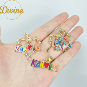 Caliente cantante Karol G encanto 14K chapado en oro Manana Sera Bonito colgante Punk gótico aleación regalo para fans forma <span class=keywords><strong>de</strong></span> corazón Karol G collar - Product Image 6