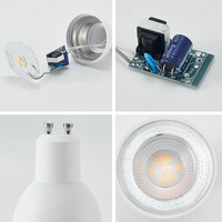 Projecteur LED SMD 3W 5W 7W avec base B22, alimentation AC/DC pour usage résidentiel, construction en ABS + aluminium