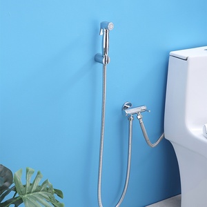 Multifunctional Single-Handle Brass <strong>Bathroom</strong> Faucet Home Toilet Booster Nozzle Soft Brushed Ceramic Valve-for Home Cleaning - Product Image 5