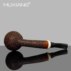 Muxiang Handmade Bent Tobacco Pipe With Filter For Men - Product Image 2