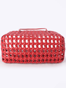 Nuevo Bolso Cesta de PVC Tejido con Diseño Hueco Mediano para Mujer, Ideal para Viajes de Ocio, Vacaciones en la Playa y Uso Diario Informal - Tanjing - Product Image 4