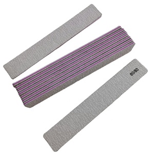 Nhà Sản Xuất Bán Buôn Trắng Đen Chuyên Nghiệp Ngựa Vằn Móng Tay Tập Tin Móng Tay Miếng Bọt Biển Nhãn Hiệu Riêng 100/180 Tùy Chỉnh Đệm Móng Tay - Product Image 1