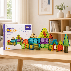 Bloques Magnéticos de 5.5cm, Juego de Construcción de Ventanas de Colores para Educación <span class=keywords><strong>STEM</strong></span>, Importadores y Cadenas de Minoristas en Europa - Product Image 6
