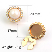 Boutons décoratifs en cristal RYL, boutons à clip détachables, boutons de couture pour chemises, manteaux, boutons décoratifs pour DIY, chemisiers, vêtements pour femmes