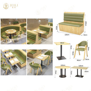 Canapé de cabine double au design moderne et luxueux léger Table et chaises pour <span class=keywords><strong>pizza</strong></span> Projet de banquette d'hôtel et de restaurant - Product Image 4