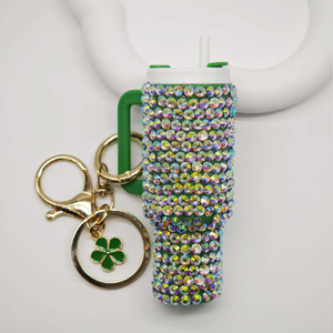 <span class=keywords><strong>Mini</strong></span> Tumbler Keychain với lấp lánh thạch gấu mẫu chai nước Phụ kiện Son môi lưu trữ túi Mặt dây chuyền cốc mặt dây chuyền - Product Image 6