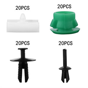 Sujetadores de molduras y remaches de fijación, 80 piezas, para faldones laterales de coche BMW E36 316i 318i - Product Image 4