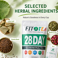 Thé Minceur Marque Blanche 28 Jours – Thé Fit Brûle-Graisse pour la Perte de Poids et le Ventre Plat – Produits Détoxifiants à Base de Plantes pour la Minceur