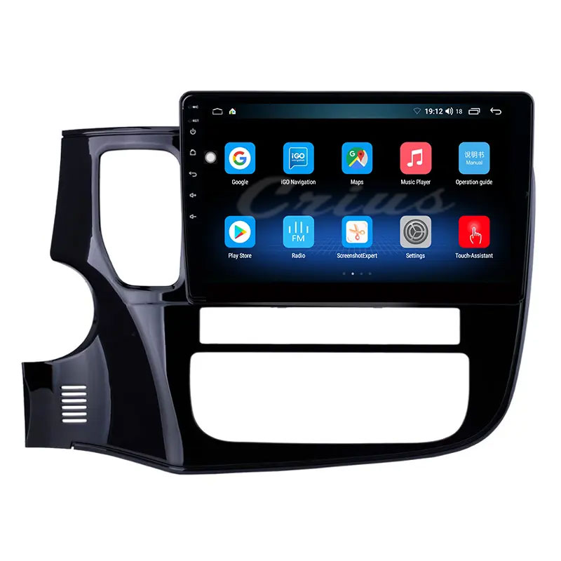10-дюймовый автомобильный dvd-плеер для Mitsubishi Outlander Android 12 с сенсорным экраном автомобильное радио GPS и многое другое