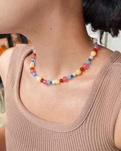 <span class=keywords><strong>Collana</strong></span> di Perline a Rondella in Quarzo Colori Misti Personalizzabile 7-8mm, <span class=keywords><strong>Collana</strong></span> con Gemme Arcobaleno Effetto Disco, Gioielli in Pietra Naturale Liscia, Regalo <span class=keywords><strong>per</strong></span> <span class=keywords><strong>Lei</strong></span> - Product Image 5