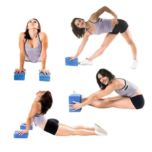 Bộ bọt EVA mật độ cao chống trượt cao cấp gồm 2 khối <span class=keywords><strong>yoga</strong></span> màu kép rắn - Product Image 6