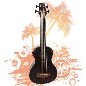 Ukelele Eléctrico Hawaiano Aiersi de Ébano Java de 30 Pulgadas, <span class=keywords><strong>Guitarra</strong></span> Acústica de <span class=keywords><strong>Buena</strong></span> <span class=keywords><strong>Calidad</strong></span> al Mejor <span class=keywords><strong>Precio</strong></span>, Sin Trastes, Profesional - Product Image 1
