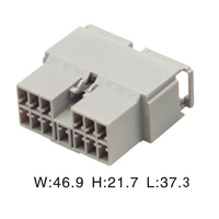 Conector automotriz de plástico eléctrico, arnés de cables macho, conector automático, 2 unidades