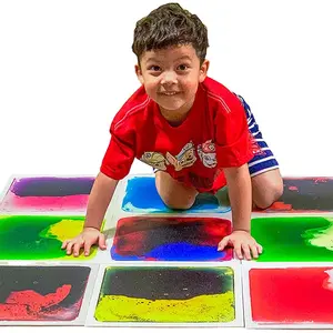 Juguetes para ni Indoor Kinderspiel platz boden 3D Dynamic Liquid Floor Puzzle Mat Sensorische Ausrüstung für Kinder