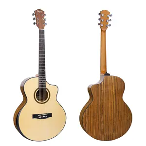 Music instrument custom classic guitar 40 inch acoustic guitar wholesale