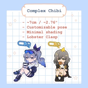 OEM ODM Anime: Encantos <span class=keywords><strong>de</strong></span> acrílico personalizados, personajes originales, fanart, parejas Yumeship, YCH. Diseños totalmente personalizables disponibles. - Product Image 4