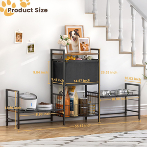 Support surélevé pour gamelle de chien en acier inoxydable, écologique et luxueux, réglable en hauteur, fabriqué par OEM - Product Image 6