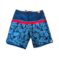 Short de bain pour homme imprimé numériquement avec logo personnalisé, athlétique, décontracté, respirant, séchage rapide, léger, en Spandex/Polyester, taille mi-haute élastique