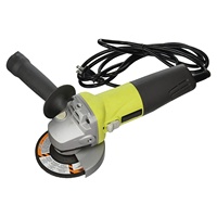 Meuleuse d'angle sans fil industrielle pour bricolage, outil de découpe sans balais au lithium-ion avec batterie 2000 mAh et boîtier en acier inoxydable