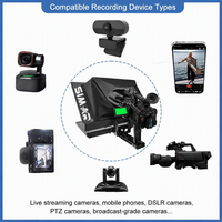 Teleprompter Simar de 22 Pulgadas con Divisor de Haz Transversal o Vertical, Vidrio Templado, para Transmisión en Vivo y Entrevistas, Modelo M-ZYS22
