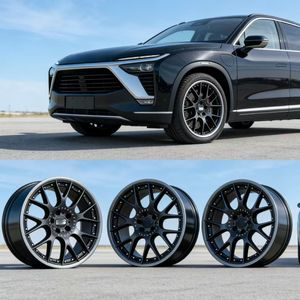 ล้อแม็กซ์อะลูมิเนียมฟอร์จสีดำสไตล์ BBS แบบกำหนดเองจากโรงงาน - 5X112 5X120 ขนาด 18-23 นิ้ว สำหรับ <span class=keywords><strong>Li</strong></span> Auto NIO Audi Mercedes-Benz - Product Image 2