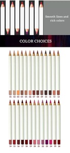 26 màu sắc nóng bán nhãn hiệu riêng Matte Dark Brown tự nhiên không thấm nước lâu dài cao sắc tố tùy chỉnh Lip <span class=keywords><strong>Liner</strong></span> bút chì - Product Image 5